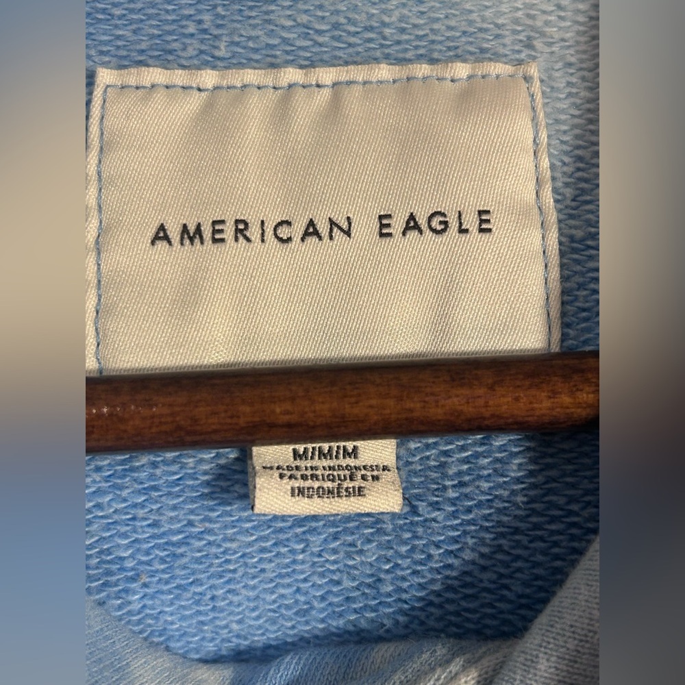 American Eagle Tie-Dye Blue Sky Hoodie - Picture 5 of 6
